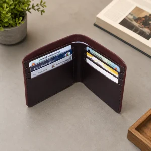 Genuine Leather Wallet – Classic Bifold Design - Image 3