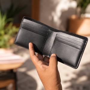 Genuine Leather Wallet – Classic Bifold Design - Image 3