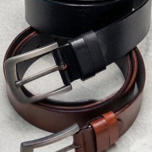 Classic Cow Leather Belt for Men – Durable & Stylish - Image 5