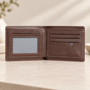 Adya Handcrafted Premium Leather Bifold Short Wallet - Image 2